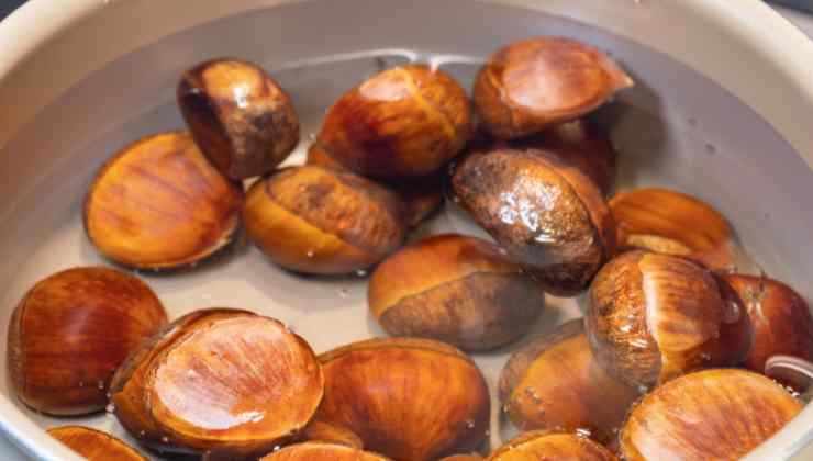 castagne trucco per cuocerle