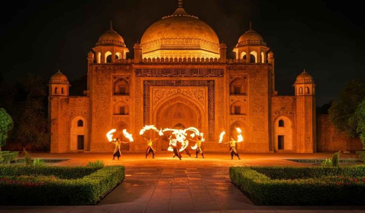 Incanto di fiamme al mausoleo di Chiang Kai-shek